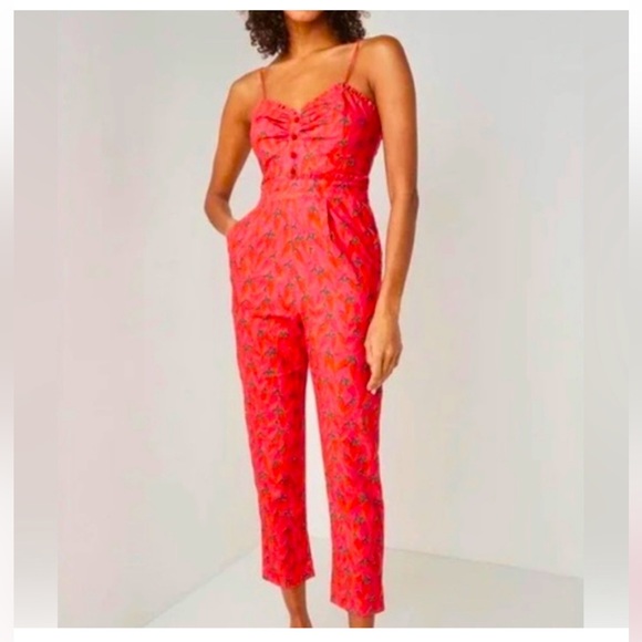 FARM Rio Pants - |Farm Rio| Red Pepper Jumpsuit, XL